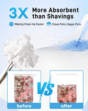 BUCATSTATE Hamster Bedding 70L, 99% Dust-Free Guinea Pig Paper Bedding Odor Control Paper Bedding, Cozy Small Animal Bedding for Rabbit Rat Syrian Dwarf Hamsters Gerbils (Blossom)