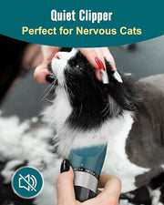 oneisall Cat Clippers for Matted Fur, 5-Speed Quiet Cordless Cat&Dog Grooming Clippers for Long Hair,IPX6 Waterproof Dog Trimmer Shaver for Dogs Cats Animals