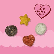 Denzel’s Valentines Dog Treats - Love Bites Variety Box of Dog Treats - Valentine’s Gift Box for Dogs