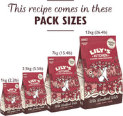 Lily's Kitchen Made with Natural Ingredients Adult Dry Dog Food Duck Salmon & Venison Grain-Free Recipe 12kg