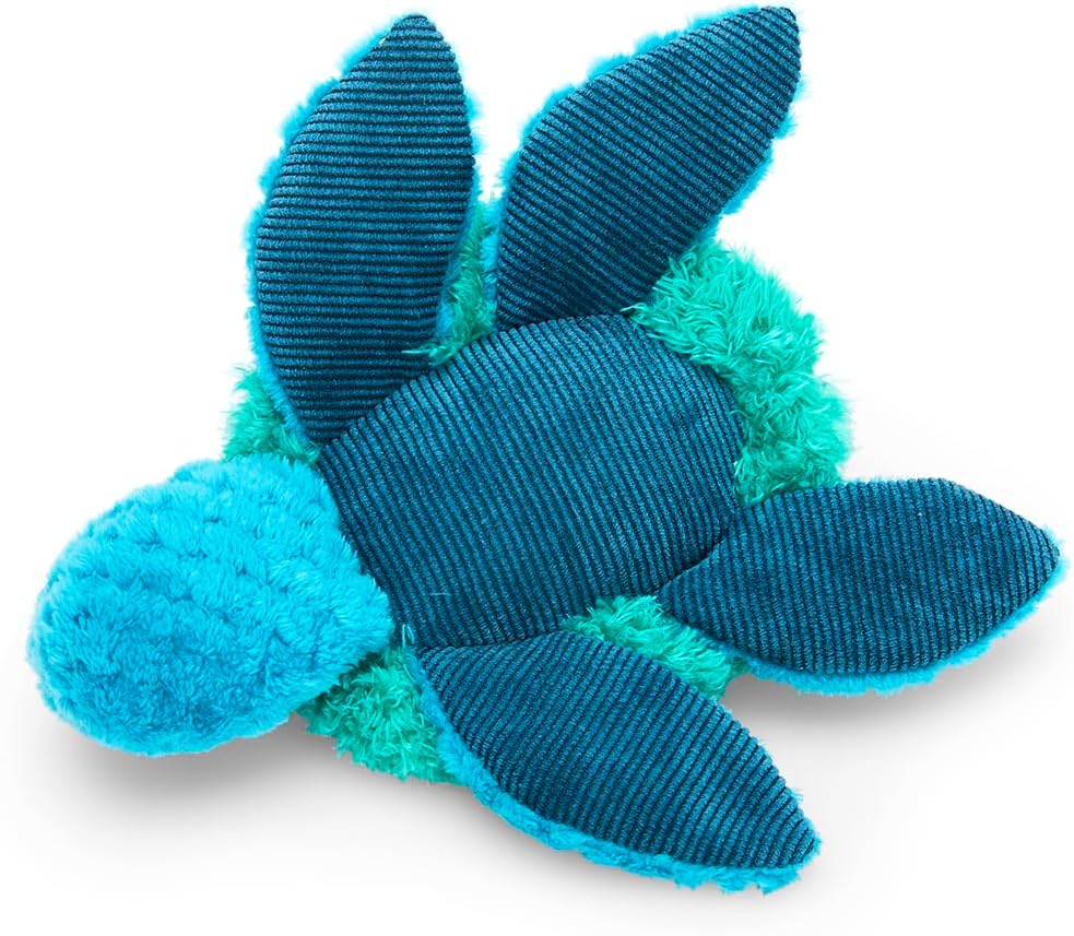 Petface (Little Petface) Talulah Turtle Plush Puppy Dog Toy with Built-In-Squeaker (Pack of 1)