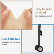 12 Rolls Cohesive Bandage 4 Inch Self Adherent Cohesive Bandages 10cm x 4.5m Horse Dog Tail Bandage Pet Vet Wrap Self Adhesive Bandages for Wrist Ankle Sports Wrap Tape (Blue)