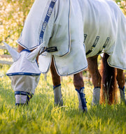 Horseware Fly Sheet Rambo Protector Silver-Blue in Size: 6'0/183 cm (EU). - Silver-Blue - 6'0/72