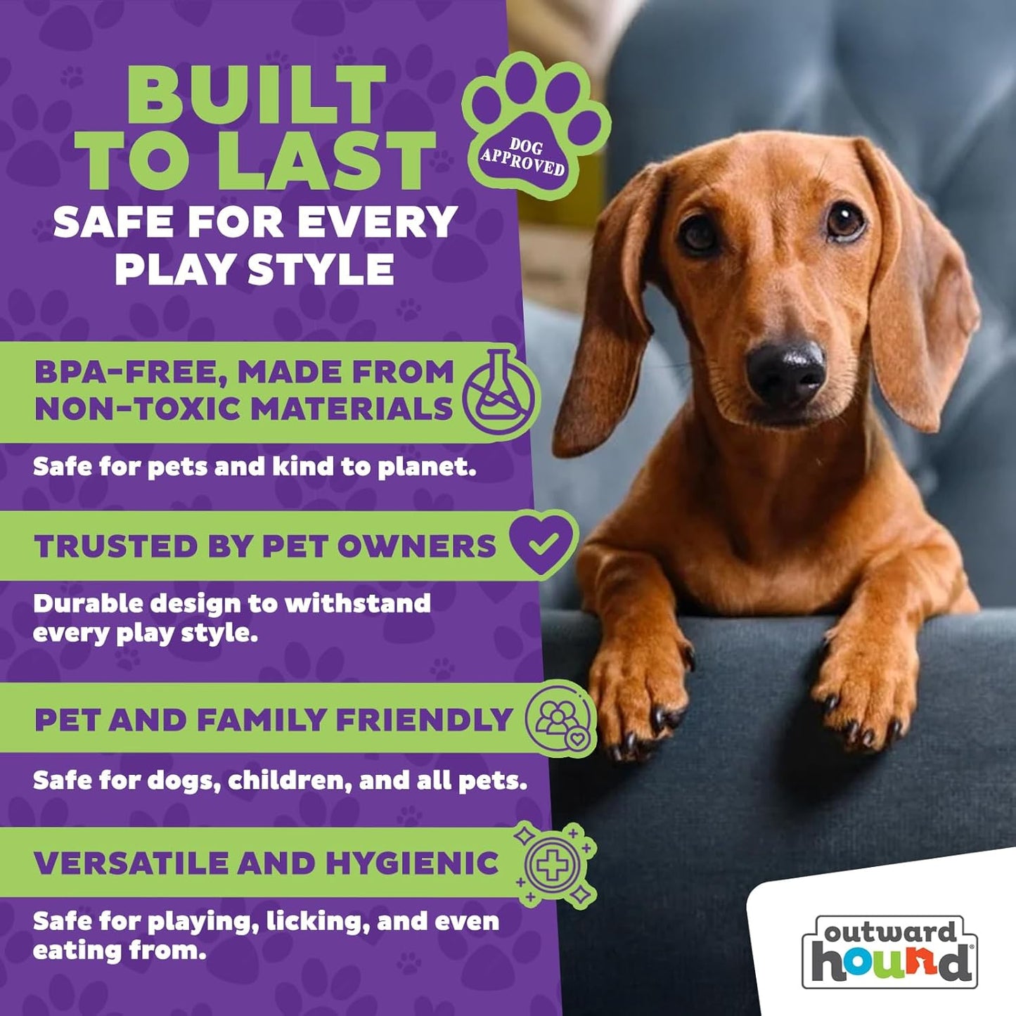 :Outward Hound Nina Ottosson Interactive Dog Toys - Medium Level 2 - Dog Puzzle Toys and Treat Dispenser for Boredom Relief, Mental Stimulation and Dog Enrichment - Reduces Anxiety, Engages Smart Dogs