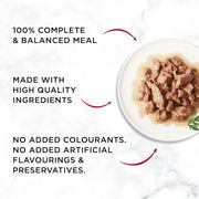 GOURMET Mon Petit Intense Fish Variety Tuna, Salmon, Trout Wet Cat Food 6x50g (Pack of 8)