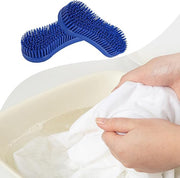 Magic Brush Horse, 2 Pcs Blue Cleaning and Massage Tool, Blue Hor-se Brushes for Groomin-g, Durable Ho-rse Grooming Brush Equestrian Massage Tool for Horse Grooming Care