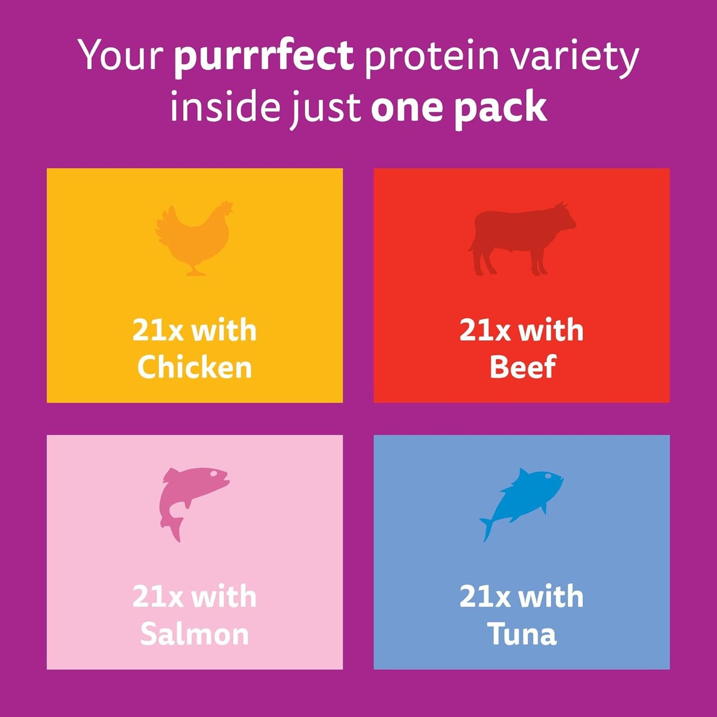 WHISKAS Adult Wet Cat Food in Jelly 84x85g Mixed Menu