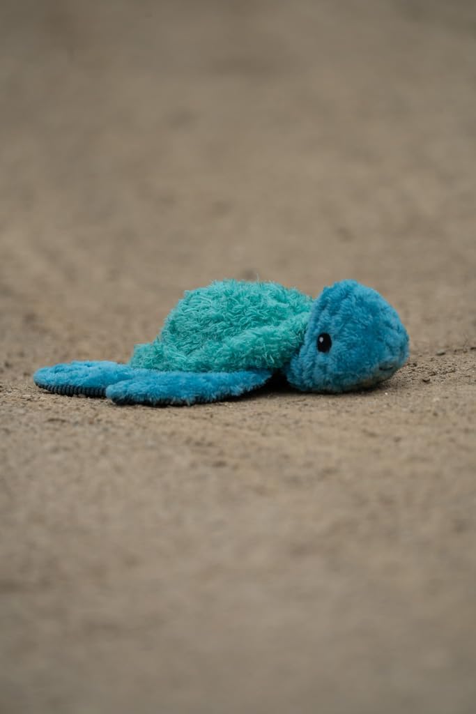 Petface (Little Petface) Talulah Turtle Plush Puppy Dog Toy with Built-In-Squeaker (Pack of 1)