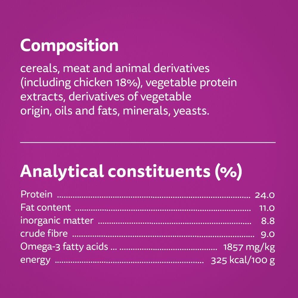 Whiskas Dentabites Cat Treats with Tasty Chicken - Oral Health Support for Cats 40 g (Pack of 6)