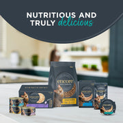 Encore 100% Natural Adult Wet Cat Food Pot, Succulent Tuna with Pacific Crab in Broth 60 g Pot (Pack of 10)