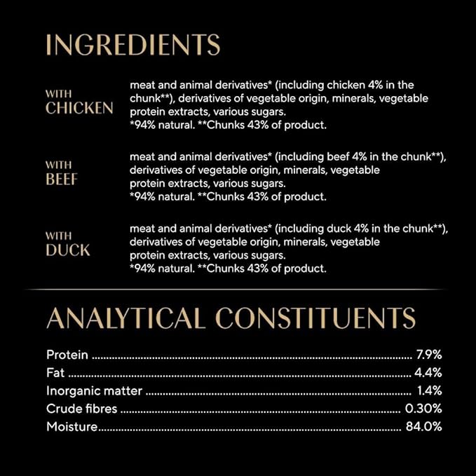 SHEBA Fresh & Fine Cat Pouches Meaty Pieces in Gravy 50x50g