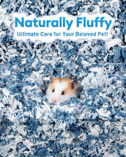 BUCATSTATE Hamster Bedding 70L, 99% Dust-Free Guinea Pig Paper Bedding Odor Control Paper Bedding, Cozy Small Animal Bedding for Rabbit Rat Syrian Dwarf Hamsters Gerbils (Ocean Blue)