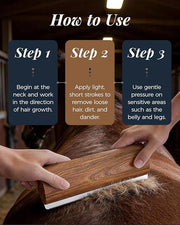 Horse Brush for Grooming, Sturdy Grooming Brushes for Daily Coat Care, Deshedding Tool for Horses