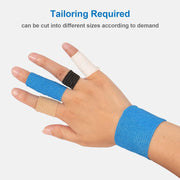 12 Rolls Cohesive Bandage 4 Inch Self Adherent Cohesive Bandages 10cm x 4.5m Horse Dog Tail Bandage Pet Vet Wrap Self Adhesive Bandages for Wrist Ankle Sports Wrap Tape (Blue)