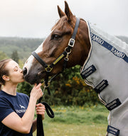 Horseware Fly Sheet Rambo Protector Silver-Blue in Size: 6'0/183 cm (EU). - Silver-Blue - 6'0/72