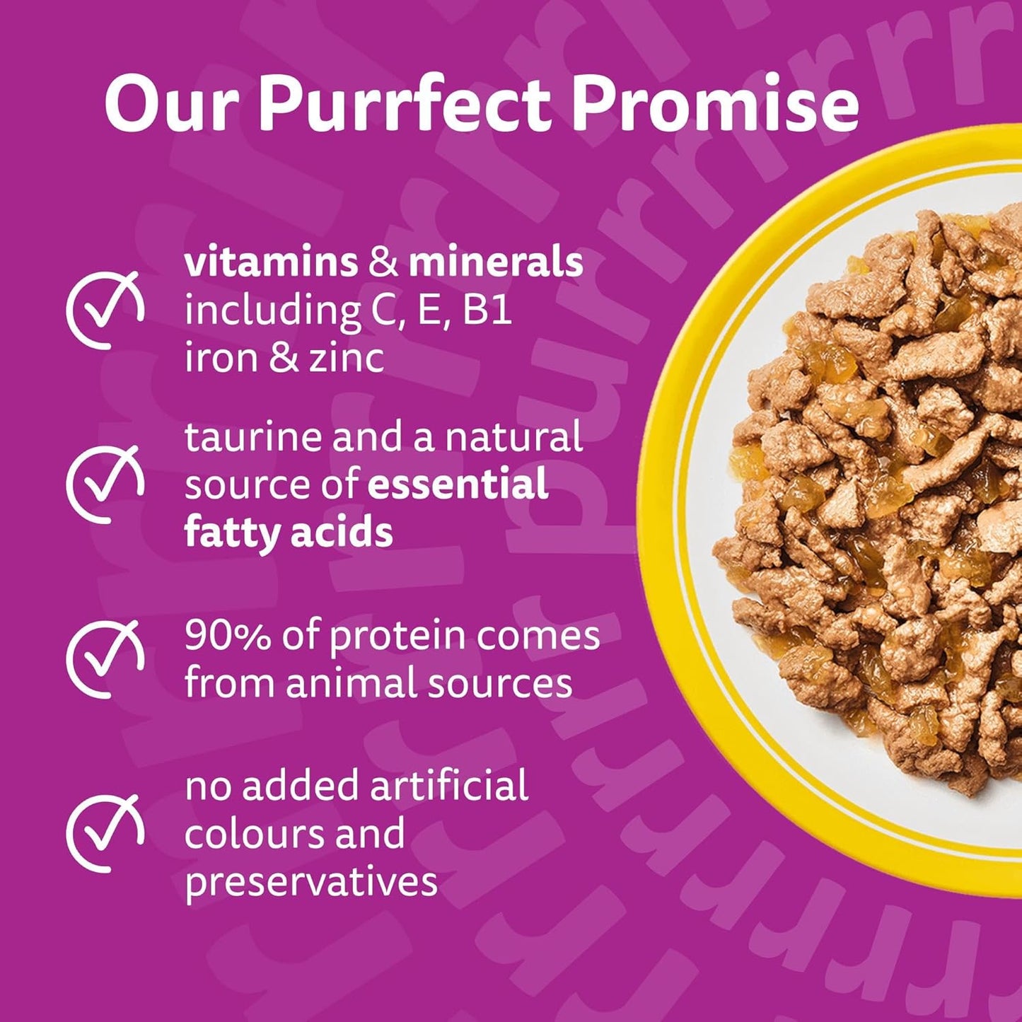 WHISKAS Senior 7+ Wet Cat Food in Jelly 120x85g Poultry Feasts