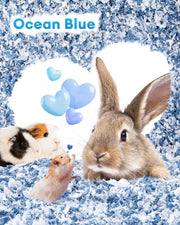 BUCATSTATE Hamster Bedding 70L, 99% Dust-Free Guinea Pig Paper Bedding Odor Control Paper Bedding, Cozy Small Animal Bedding for Rabbit Rat Syrian Dwarf Hamsters Gerbils (Ocean Blue)
