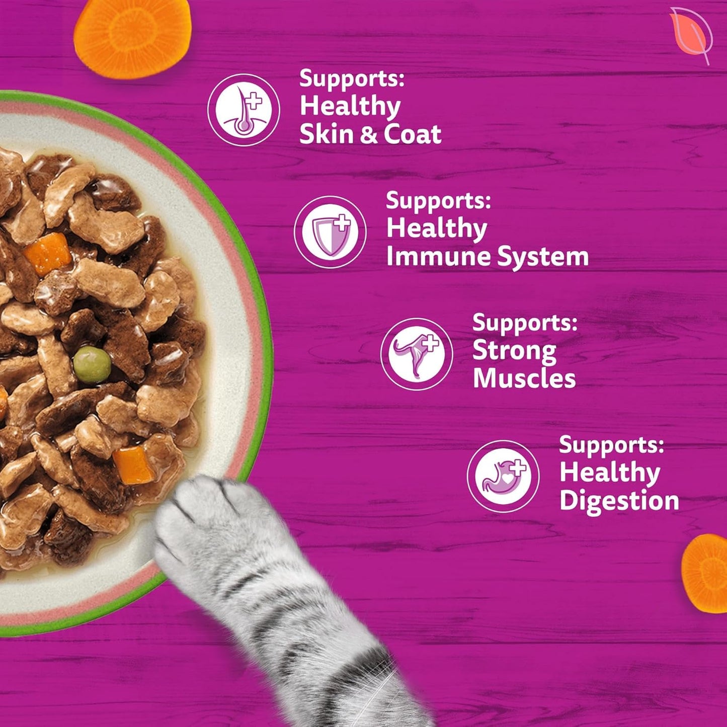 WHISKAS TASTY MIX Adult Wet Cat Food in Gravy 12x85g Chefs Choice (Pack of 4)