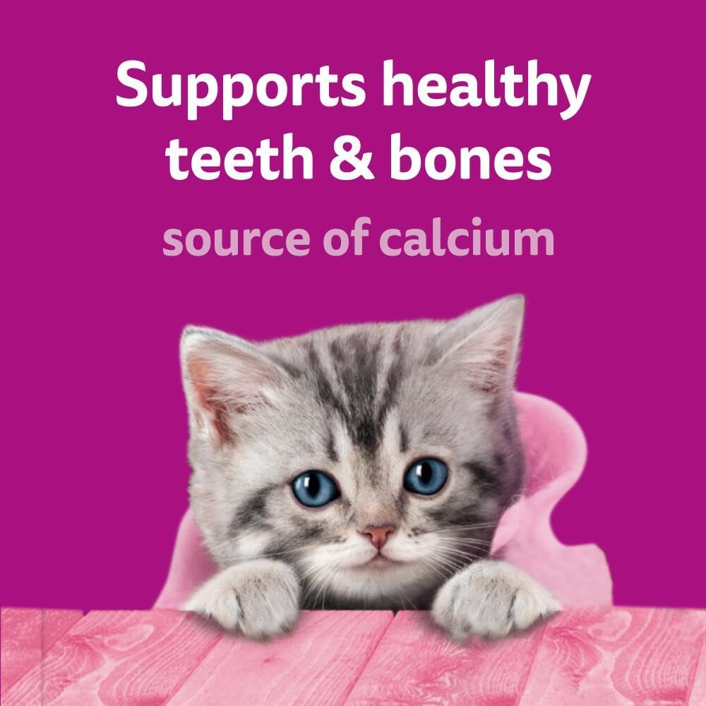 Whiskas Kitten Milky Treats Cat Treats 50 g, pack of 6