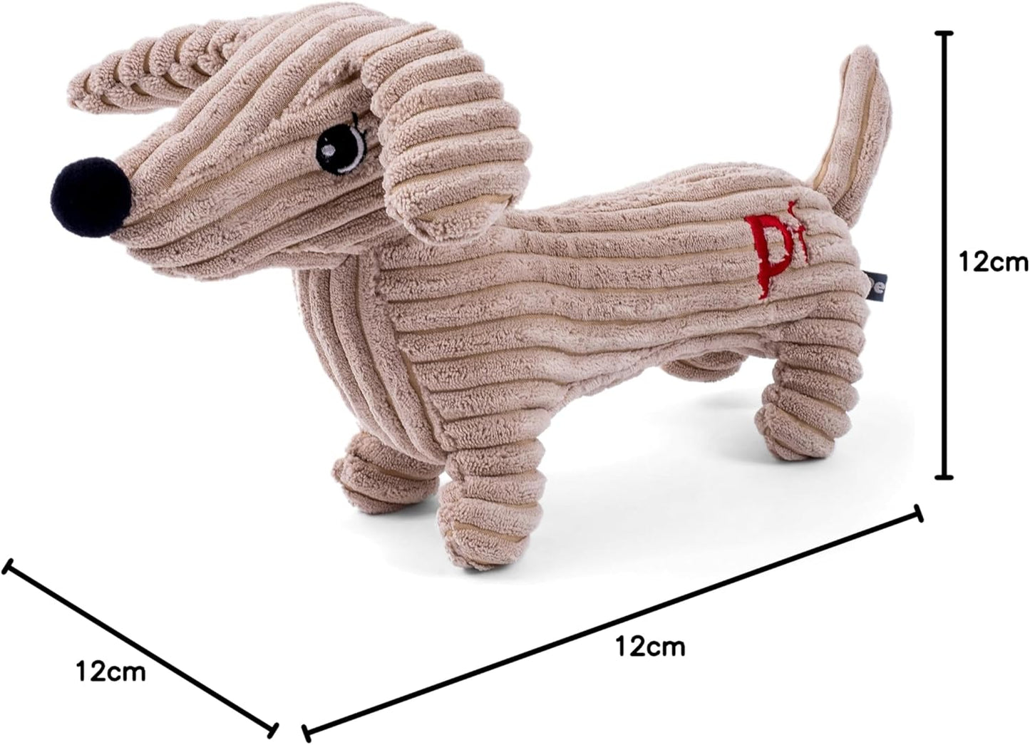 Petface Dougie Deli Cord, Plush Puppy Dog Toy