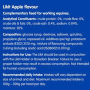 Likit Horse Treat Apple Large Refill 650g | Tasty Horse Treat, Reduce your Horse's Boredom & Stress | Apple