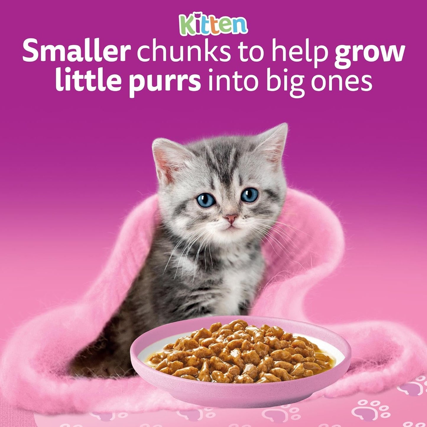Whiskas Junior Classic Selection in Gravy 84 Pouches, Wet Kitten and Cat Food, Selection of Beef, Lamb, Chicken and Poultry, Megapack (84 x 85 g)