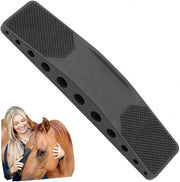 Equiessentials Master Groomer 2.0, Massage Comb for Shedding & Cleaning, Pet Grooming Tool for Horses, Dogs, Cats (red,1pcs)