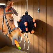 2pcs Horse Treat Ball Carrot Feeder, Slow Feeding Interactive Toy, Hanging Durable Snack Dispenser Feeder, Stress Relief Boredom Buster For Stall Paddock Barn Stable Farm