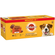 Pedigree Adult Dog Wet Food in Pouch, Mixed Selection in Jelly, 40x100g
