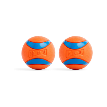 ChuckIt! Ultra Ball Dog Toy, Durable High Bounce Floating Rubber Dog Ball, Launcher Compatible Toy For Dogs, 2 Pack, Medium