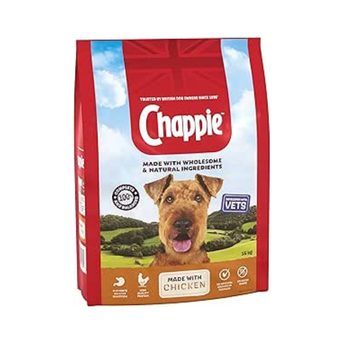 Chappie - Dry Dog Food for Adult Dogs - with Chicken and Wholegrain Cereal - 15 kg