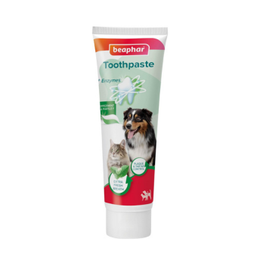 Beaphar – Liver, Peppermint & Parsley Flavour Toothpaste with Enzymes - Dental Care for Cats & Dogs - Helps Control Plaque and Tartar – for Extra Fresh Breath – Fluoride & Xylitol-Free - 100g Tube