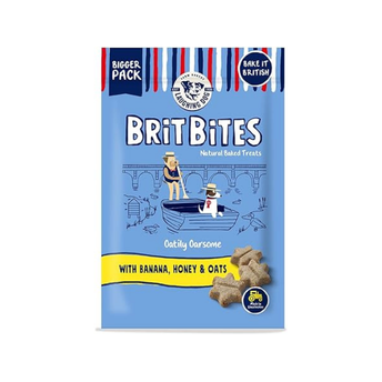 Laughing Dog - Brit Bites - Wheat Free Naturally Oven Baked Treats with Banana Honey & Oats - 175g