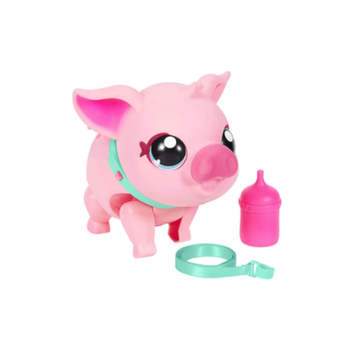 Little Live Pets - My Pet Pig | Soft and Jiggly Interactive Toy Pig That Walks, Dances and Nuzzles. 20+ Sounds & Reactions. Batteries Included. For Kids Ages 4+.