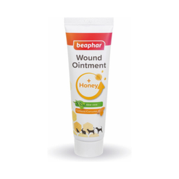 Beaphar - Derma+ Wound Cream for Pets 30ml – First aid soothing cream with honey, Aloe vera & turmeric - Supports skin recovery, wound healing &...