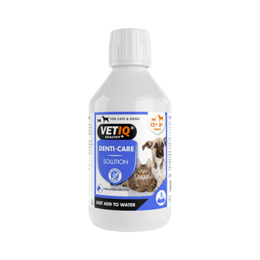 VETIQ Denti-Care Solution For Cats & Dogs, Simply Add to Drinking Water to Reduce Dental Plaque and Freshen Bad Breath, 250 ml (Pack of 1)