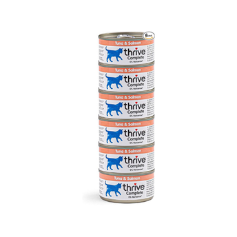 Thrive Cat Food Complete Tuna with Salmon, Pack of 6, 75 g (Pack of 6)