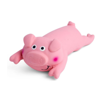 Petface Latex Lounging Pig Soft Chew Dog Toy