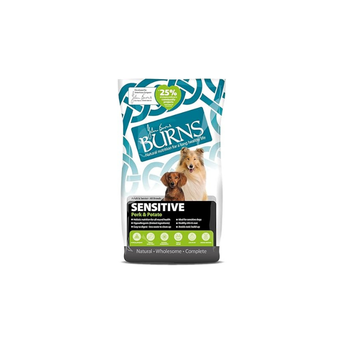 Burns Pet Nutrition Hypoallergenic Complete Dry Dog Food Adult and Senior Dog Sensitive with Pork and Potato 12 kg