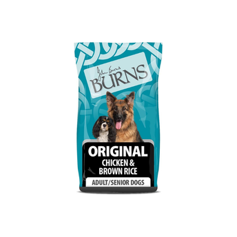 Burns Pet Nutrition Hypoallergenic Complete Dry Dog Food Adult and Senior Dog Original Chicken and Brown Rice 12 kg