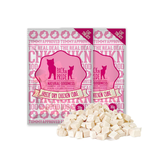 PACK’N PRIDE Freeze-Dried Chicken Cat Treats – 2 × 30g