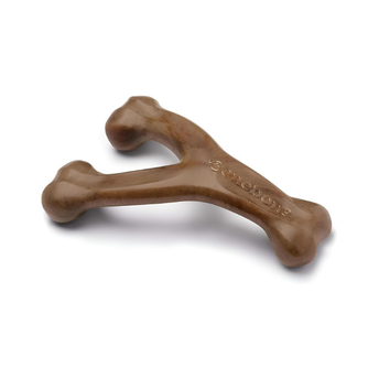 Benebone Indestructible Wishbone Dog Chew Toy for Aggressive Chewers, Long Lasting Tough Boredom Breaker for Dogs, Real Bacon Flavour, For Small Dogs, Made in the USA