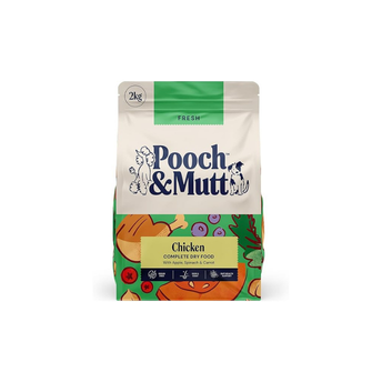 Pooch & Mutt - Fresh Chicken Dog Food, Grain Free Complete Dry Dog Food, 2kg