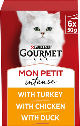 Gourmet Cat Food Mon Petit Pouches Poultry 6x50g (6 Pouches)