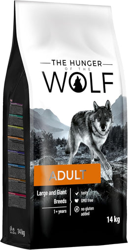 The Hunger of the Wolf Dry Dog Food - For Large or Giant Breeds, Formula Good for Joint Health with Chicken, Adult - 14 kg