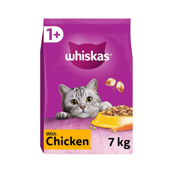 WHISKAS Adult Dry Cat Food 7kg with Chicken